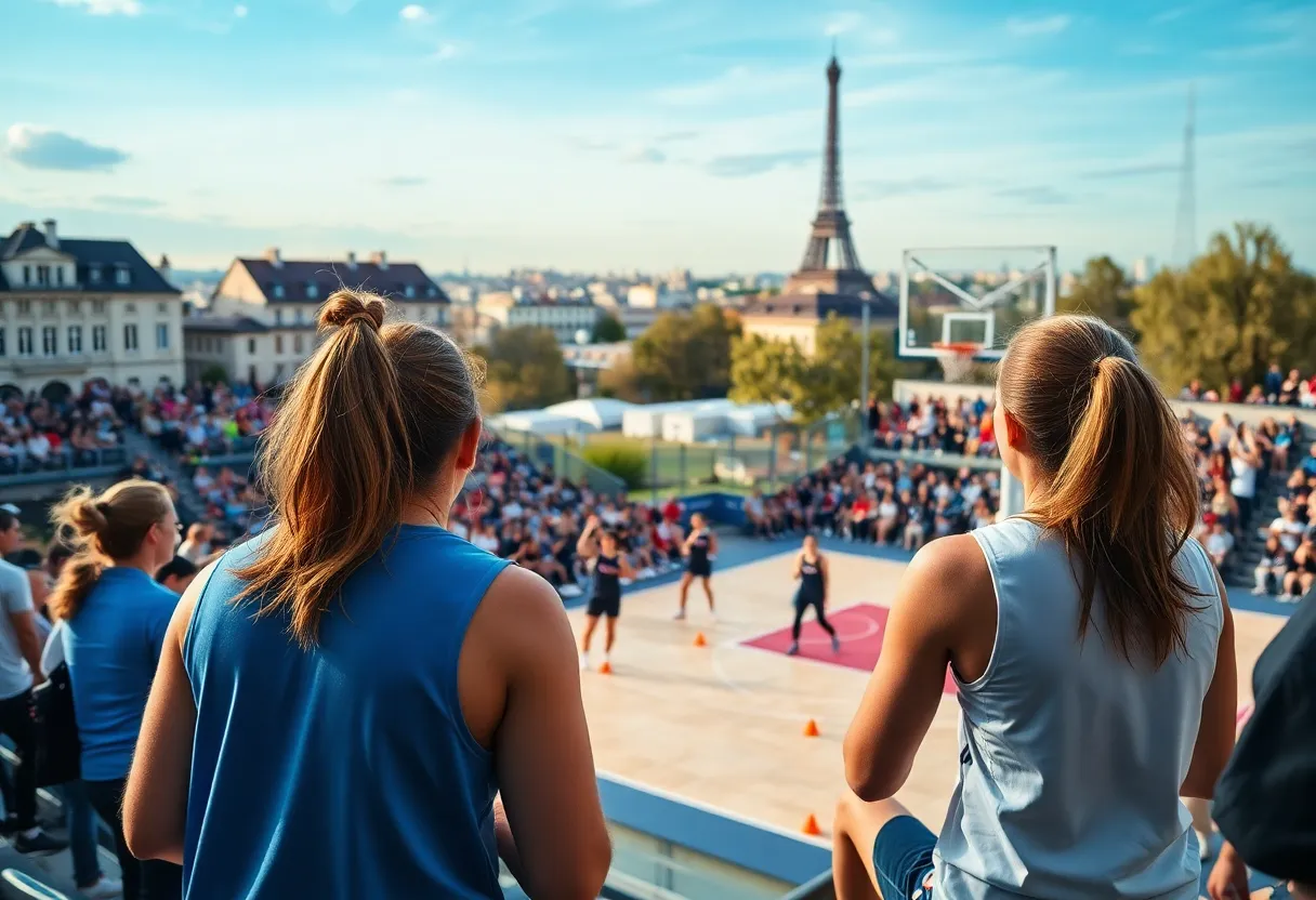 Vanderbilt women's basketball team playing in Paris