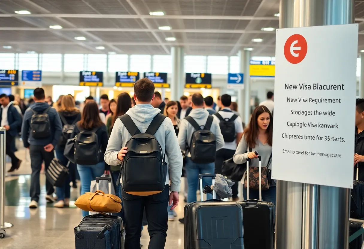 Tourists navigating airport visa bond requirements