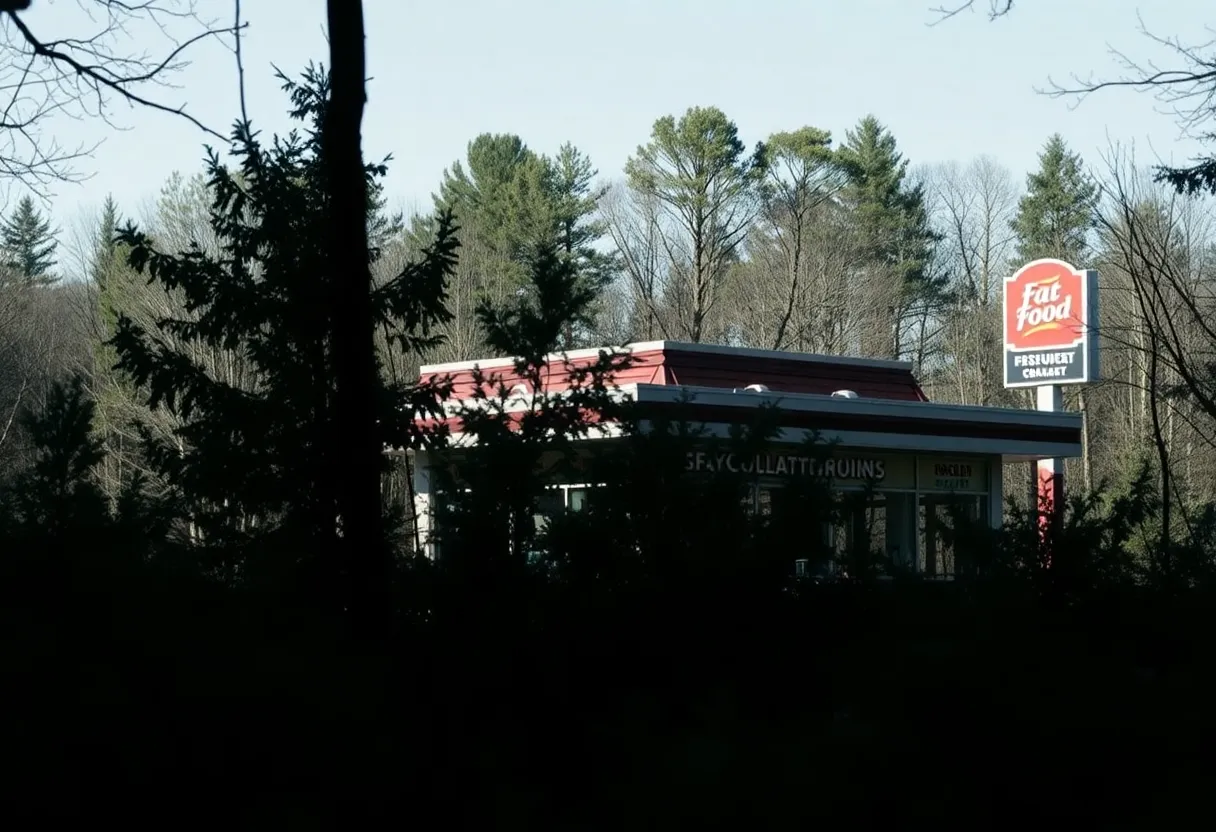 Wooded area near McDonald's in Nashville