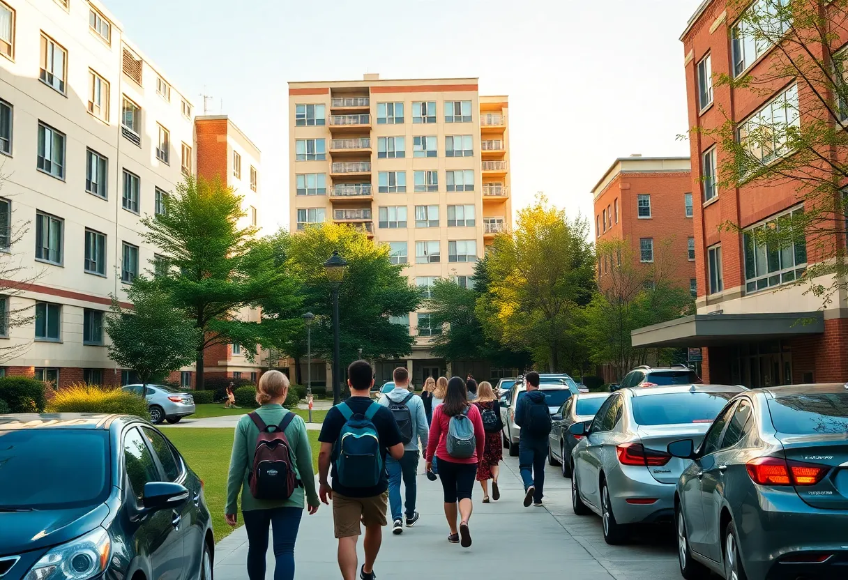 APSU campus residence halls, commuters and nearby affordable apartments