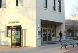 Brentwood municipal building and public library exterior with community signage