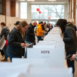 Citizens participating in early voting in Tennessee