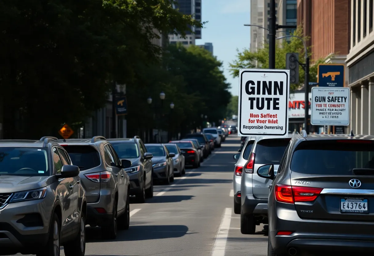Urban street in Nashville highlighting vehicle security concerns