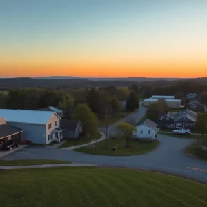 A serene landscape of Franklin, North Carolina