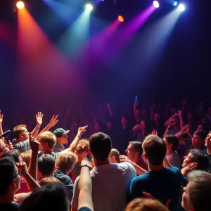 Garbage performing on stage at The Pinnacle in Nashville