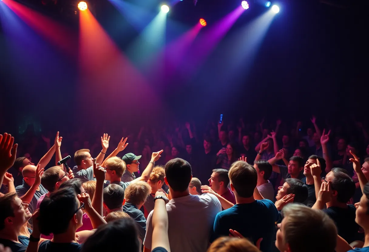 Garbage performing on stage at The Pinnacle in Nashville