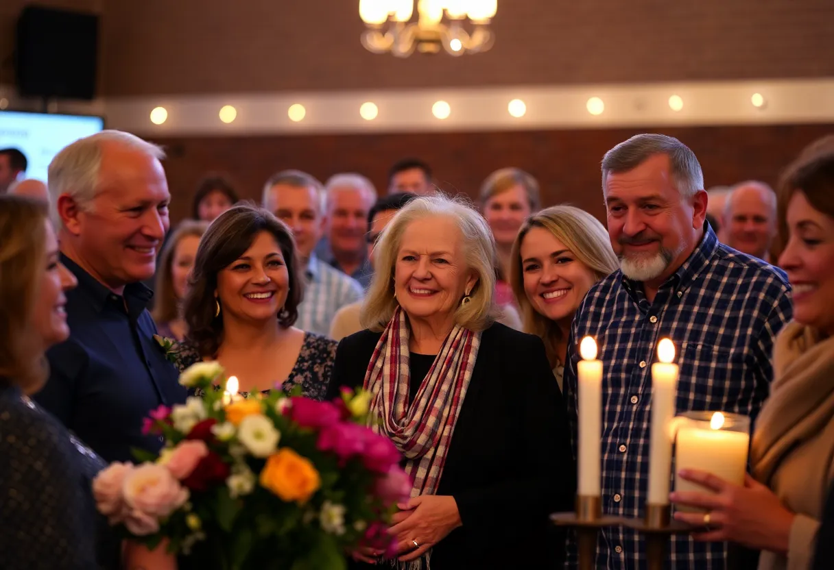 Community gathering in tribute of a beloved member in Nashville