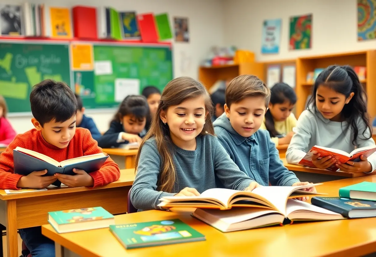 Engaged students in a Metro Nashville classroom
