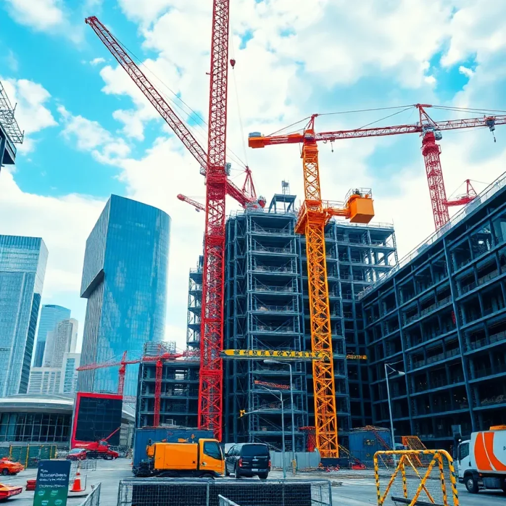 Construction site of the Nashville I colocation facility