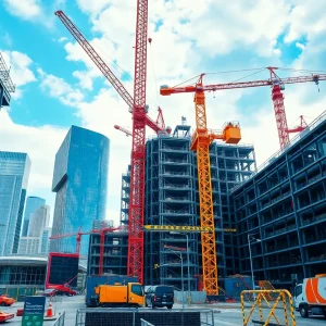 Construction site of the Nashville I colocation facility