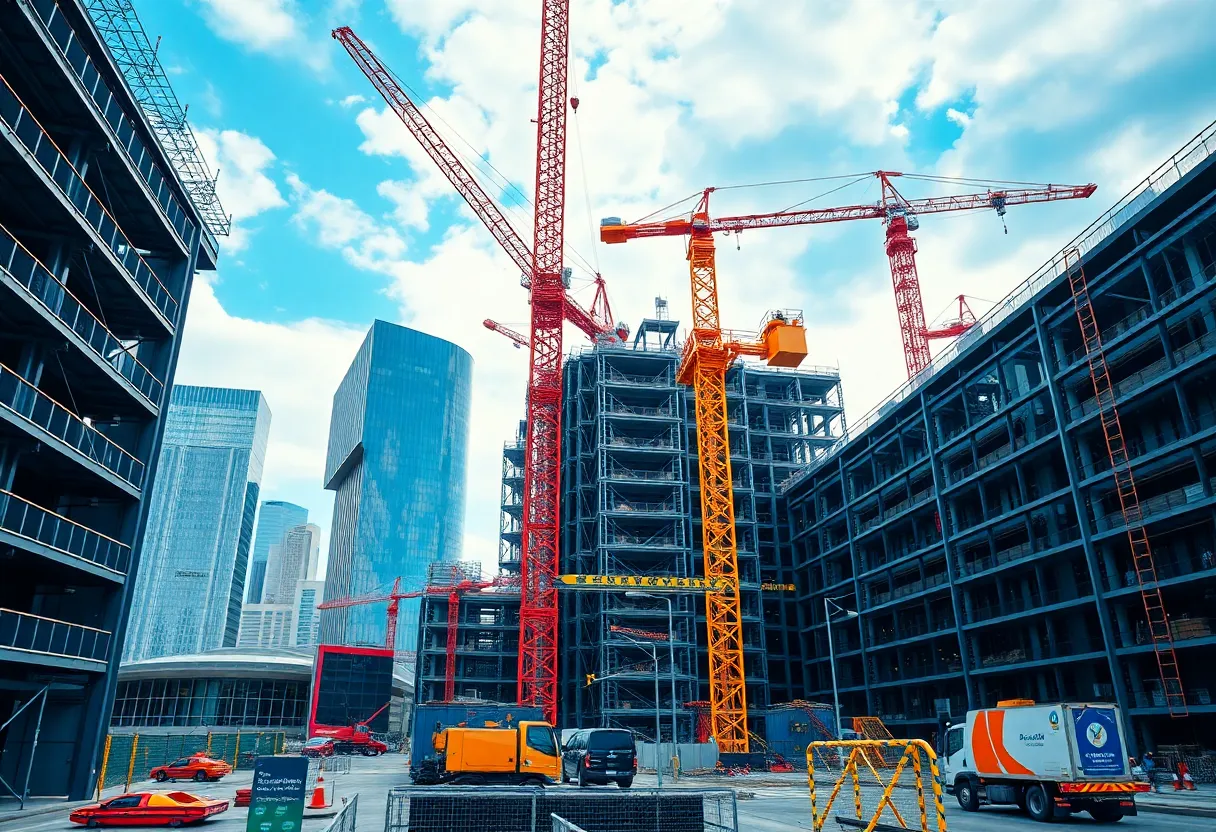 Construction site of the Nashville I colocation facility