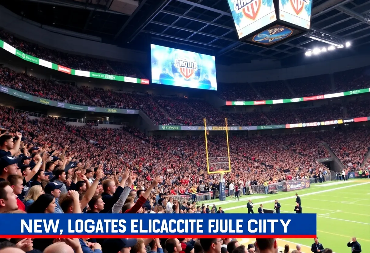 Nashville Kats football game at F&M Bank Arena