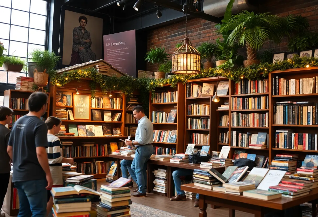 An illustration of Nashville's vibrant literary community.