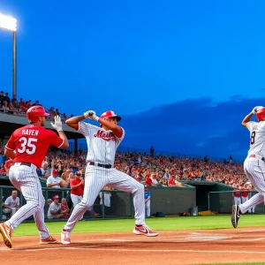 Players celebrating a victory at First Horizon Park