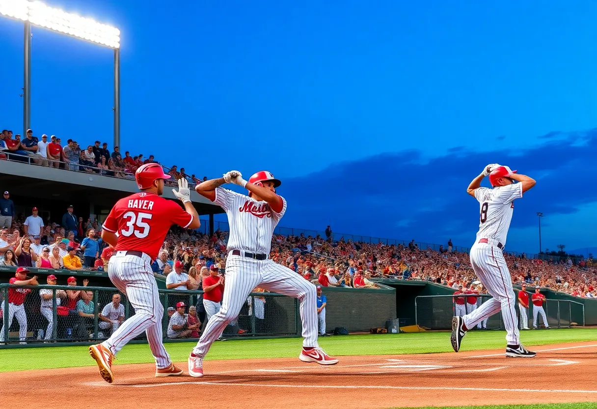 Players celebrating a victory at First Horizon Park