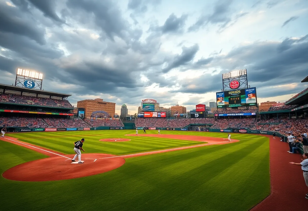 Nashville Sounds baseball team celebrating during a game