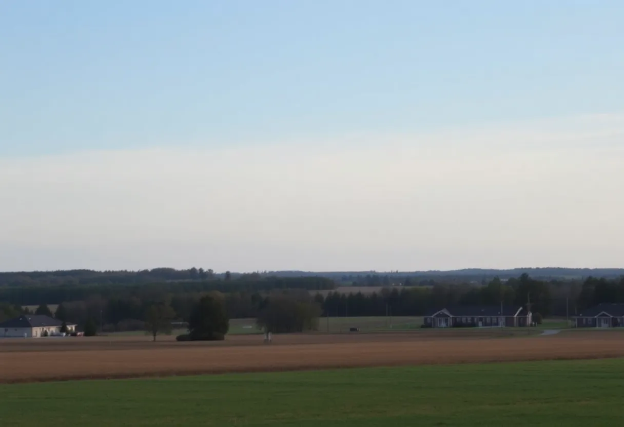 A field near Iotla Valley Elementary School in Franklin NC