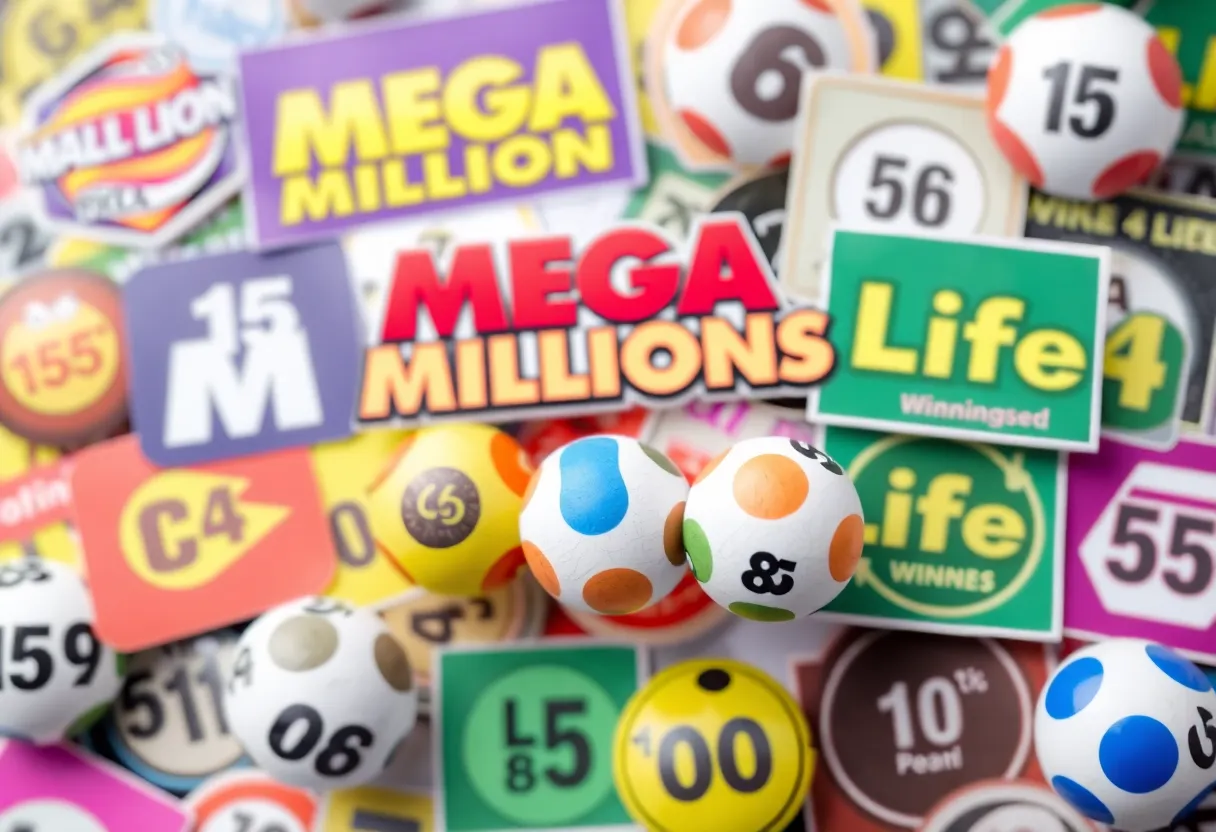 Visual representation of Tennessee Lottery games and winning numbers