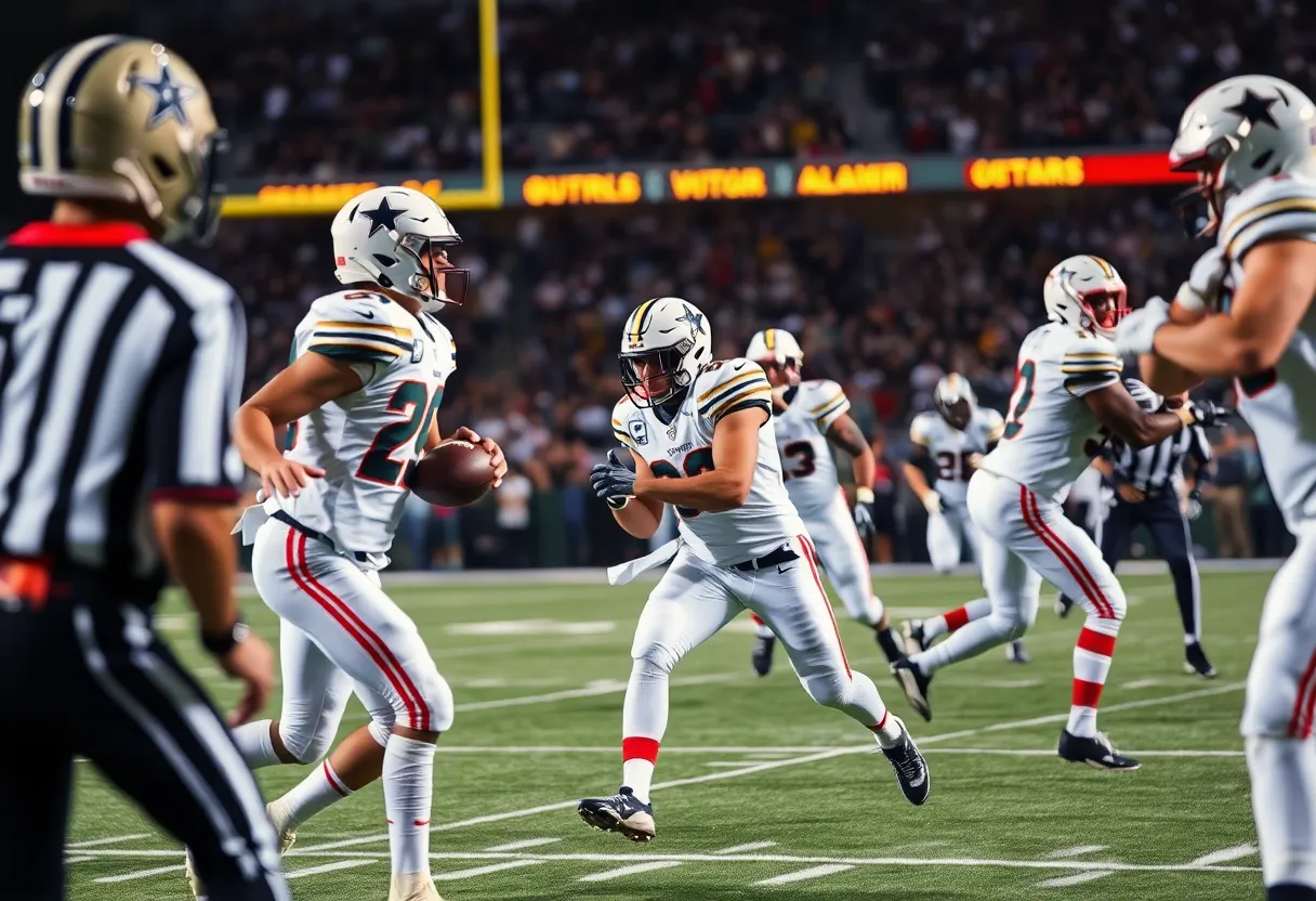 American football game between the Tennessee Titans and Indianapolis Colts