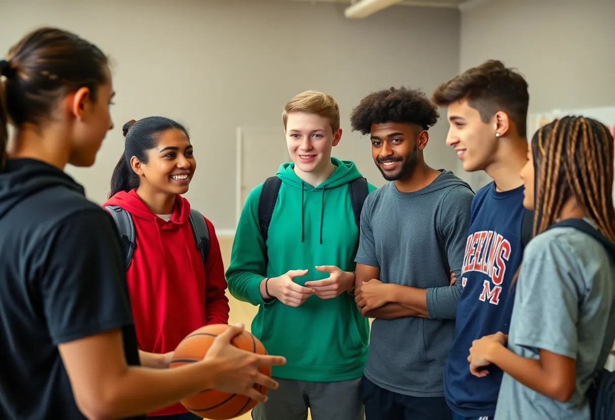 Student-athletes collaborative discussion for TSSAA