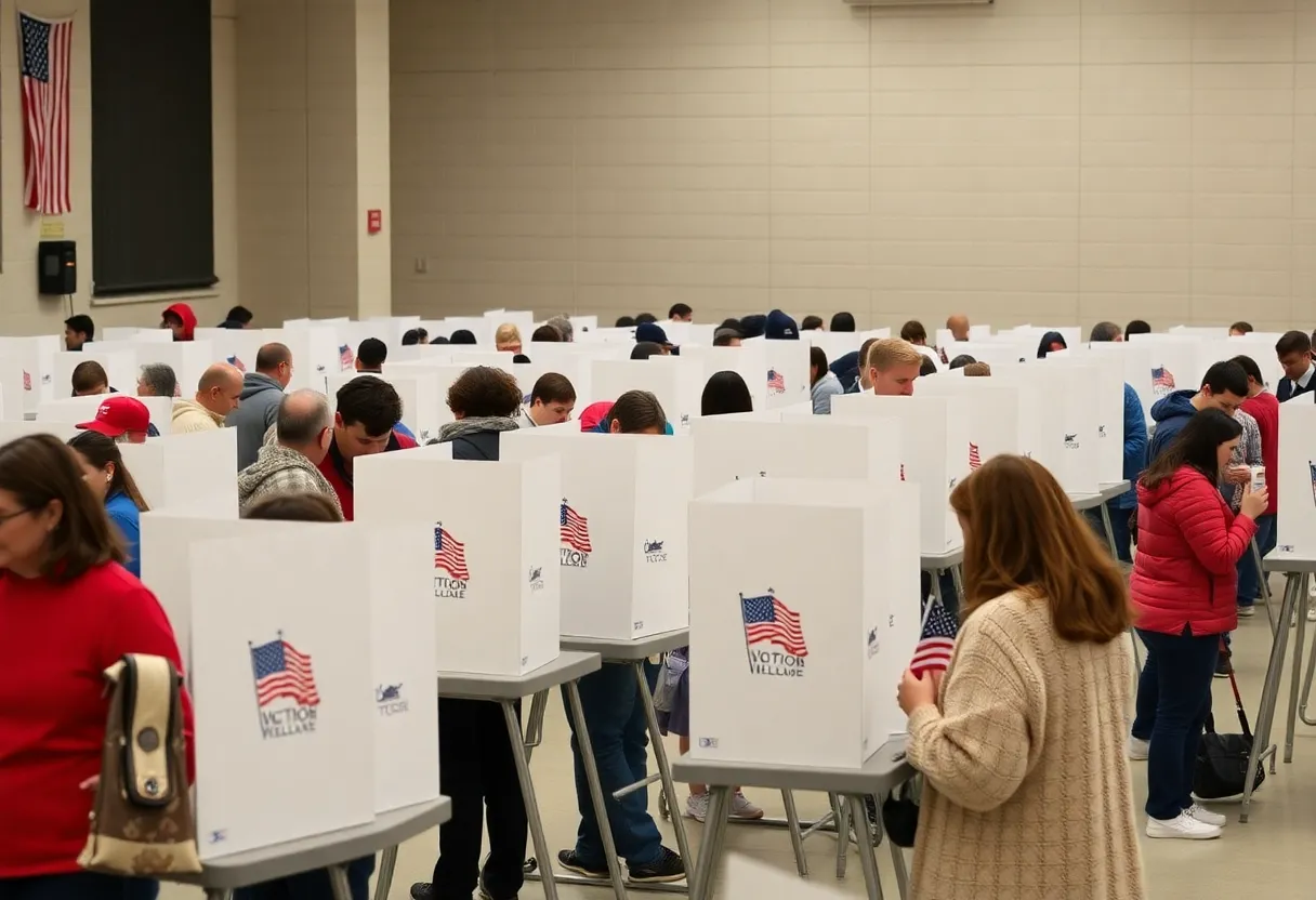 Voters at a polling place in Davidson County, Tennessee