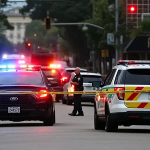 Police presence at a shooting scene in East Nashville