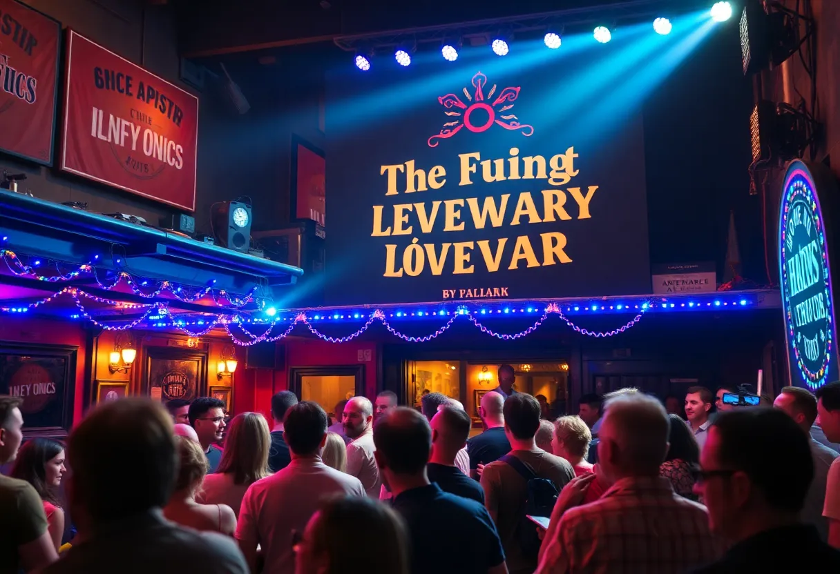 Audience enjoying live music at a historic Nashville venue during the Grand Ole Opry anniversary celebration.