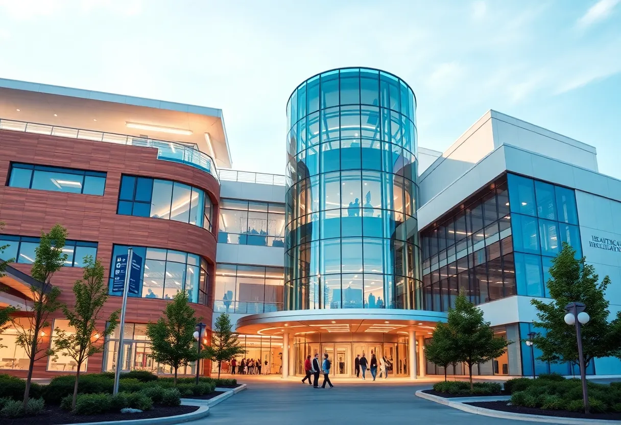 Innovative healthcare architectural design in a community environment