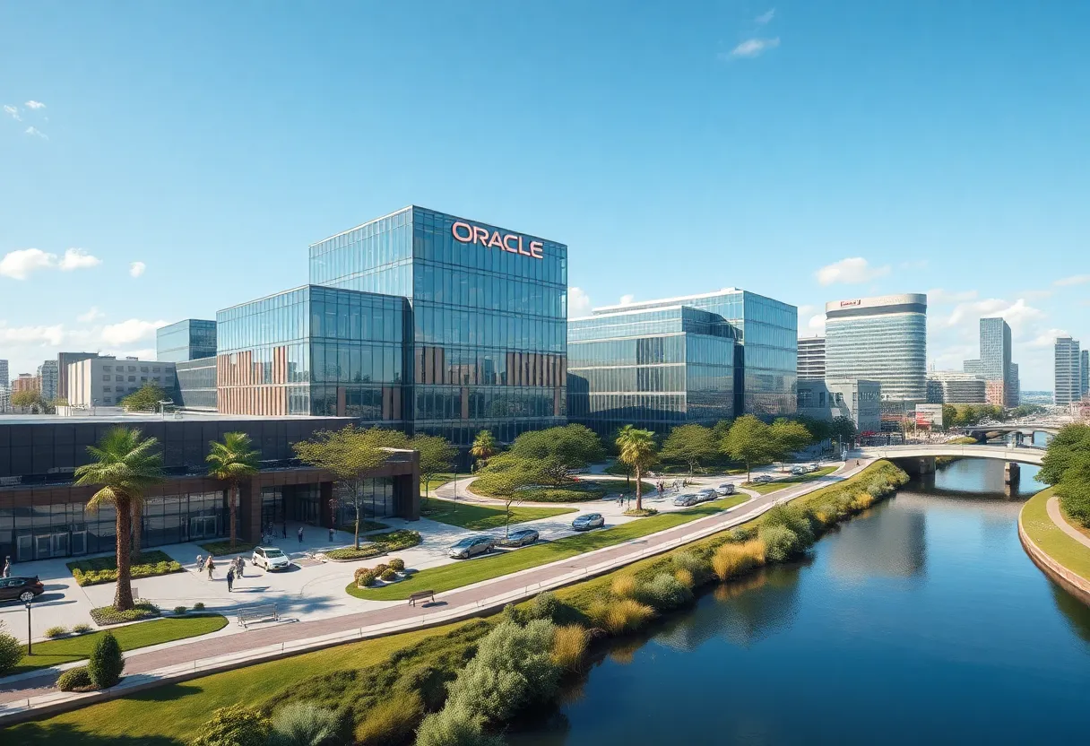 Design renderings of Oracle's future campus in Nashville