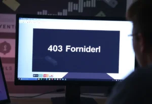 Screenshot of a 403 Forbidden error message on a digital payment platform
