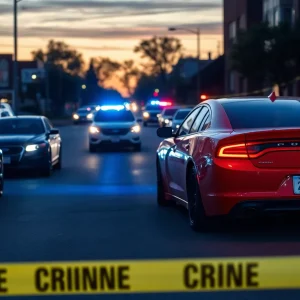 Police investigating a shooting scene in South Nashville.