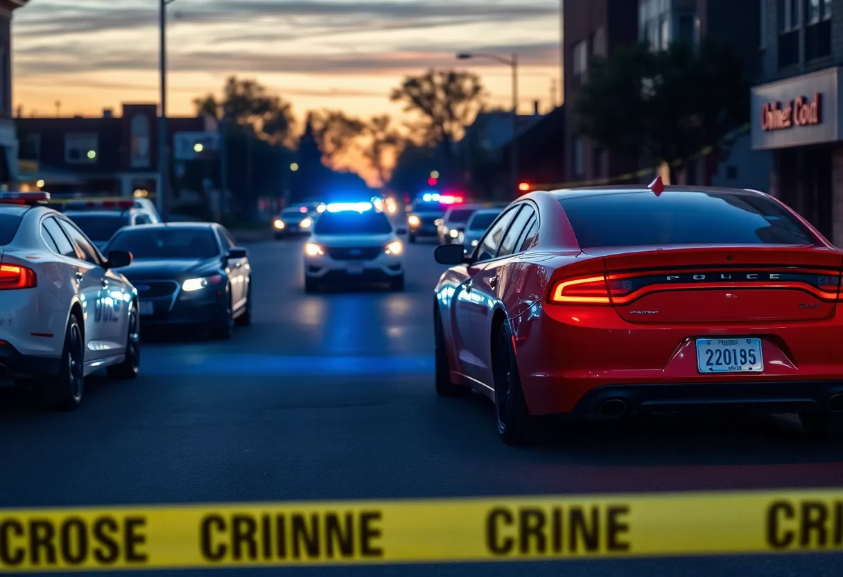 Police investigating a shooting scene in South Nashville.