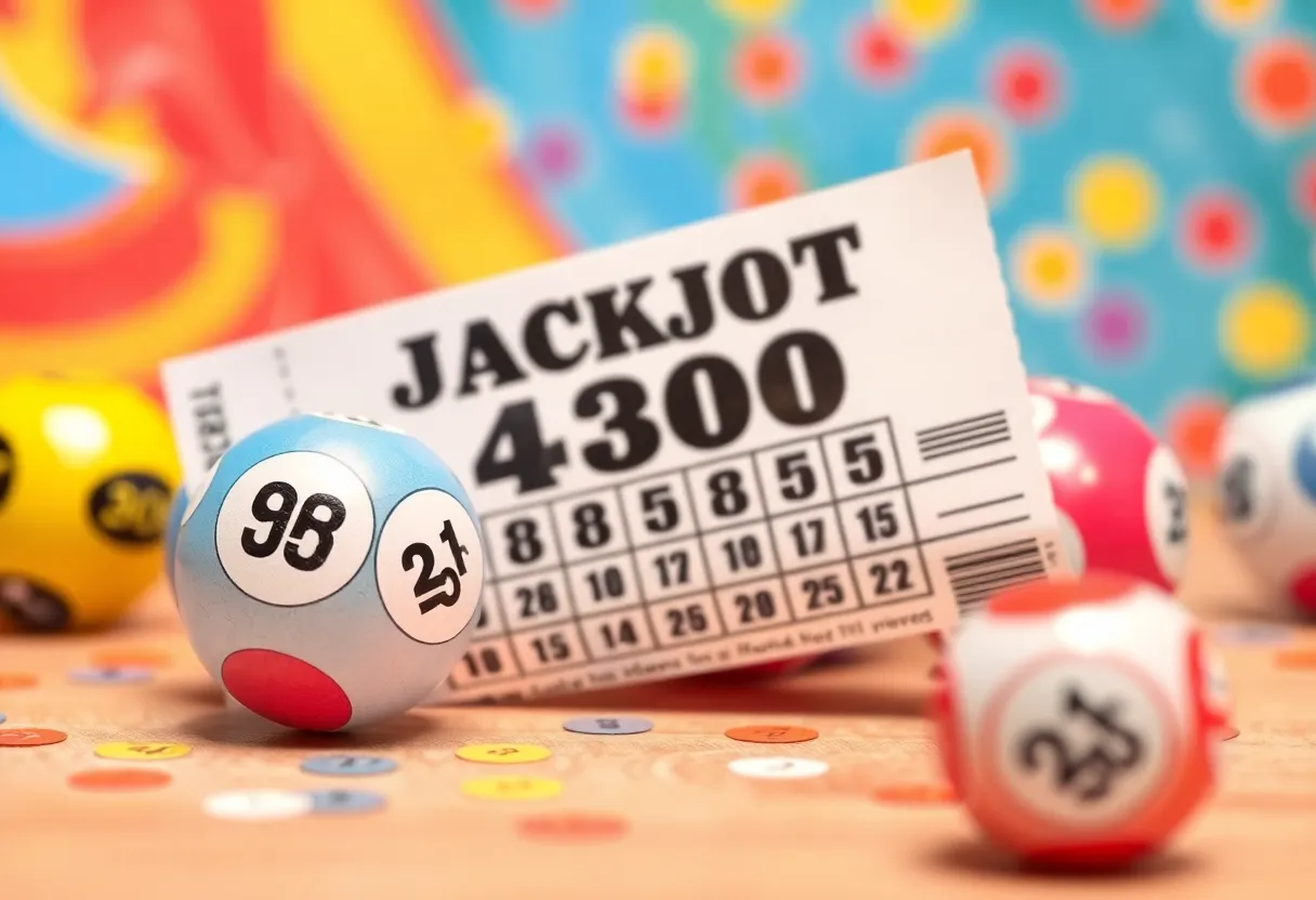 Visual representation of Tennessee Lottery gaming with colorful lottery balls.