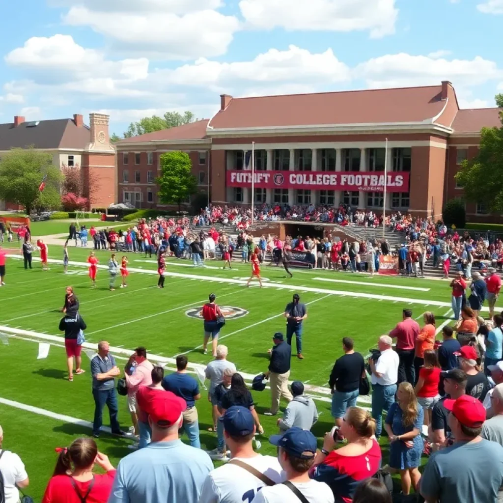 Vanderbilt University College GameDay broadcast atmosphere
