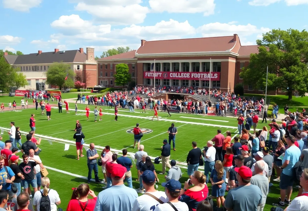 Vanderbilt University College GameDay broadcast atmosphere