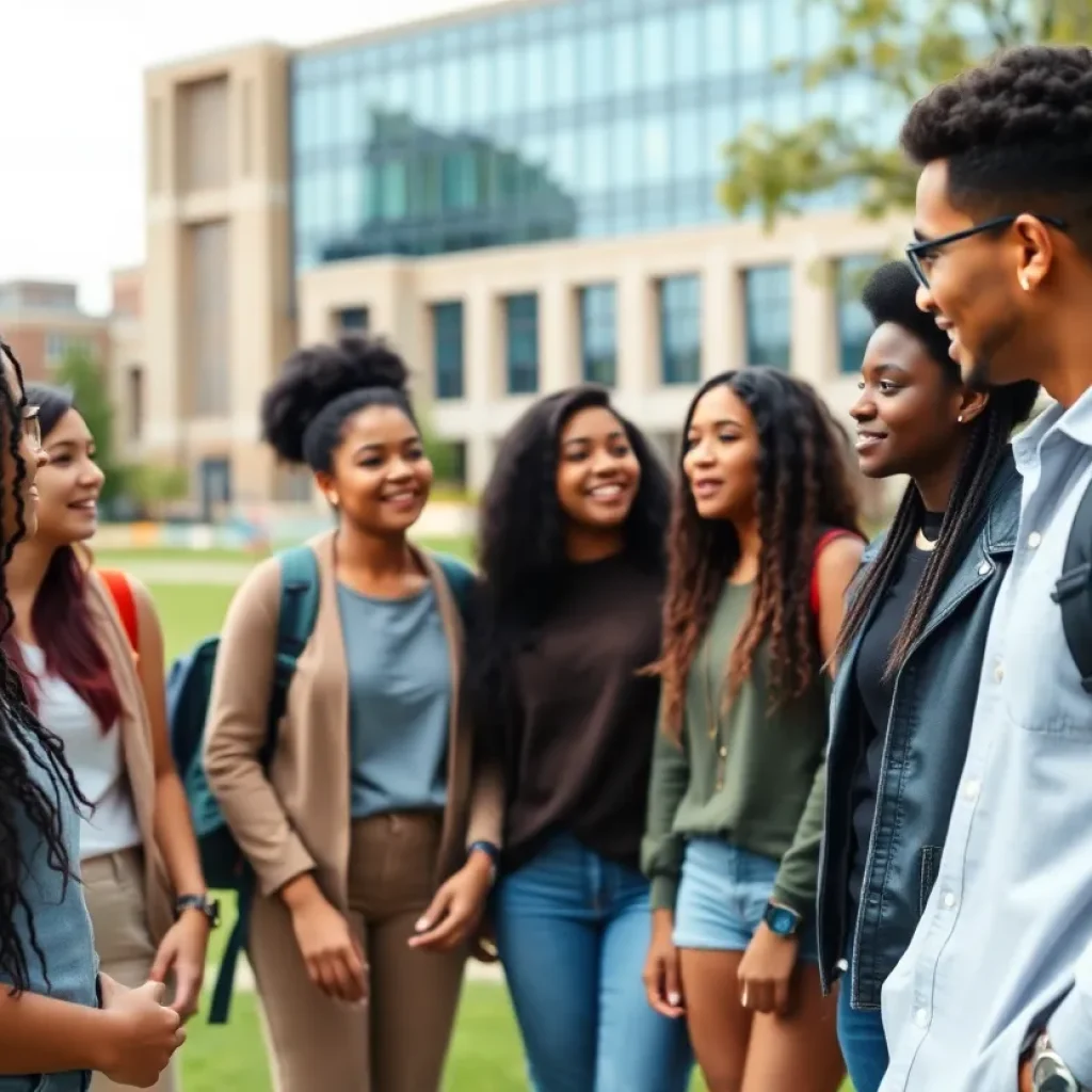 Diverse students engaging in a discussion at Vanderbilt University