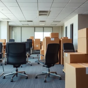 Empty office space representing layoffs at Wellpath in Davidson County