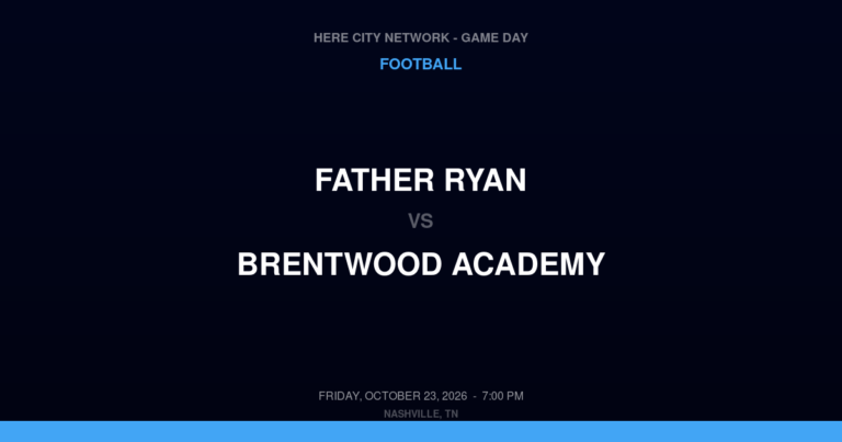 Father Ryan 7, Brentwood Academy 45