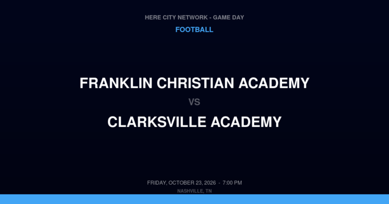 Franklin Christian Academy 52, Clarksville Academy 8