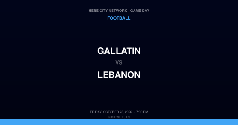 Gallatin 13, Lebanon 20