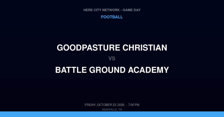 Goodpasture Christian 0, Battle Ground Academy 49