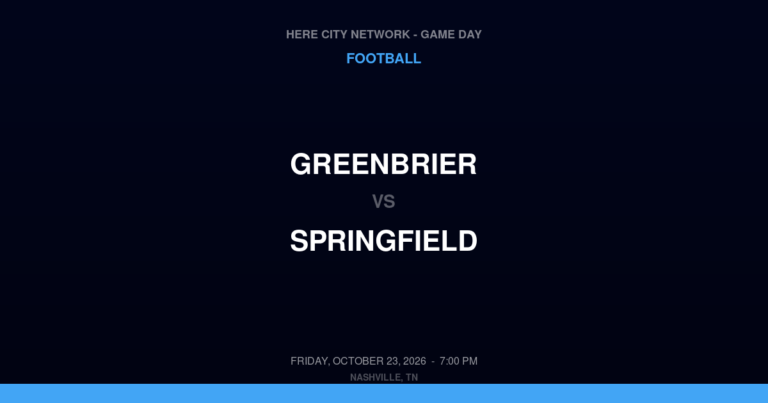 Greenbrier 8, Springfield 48