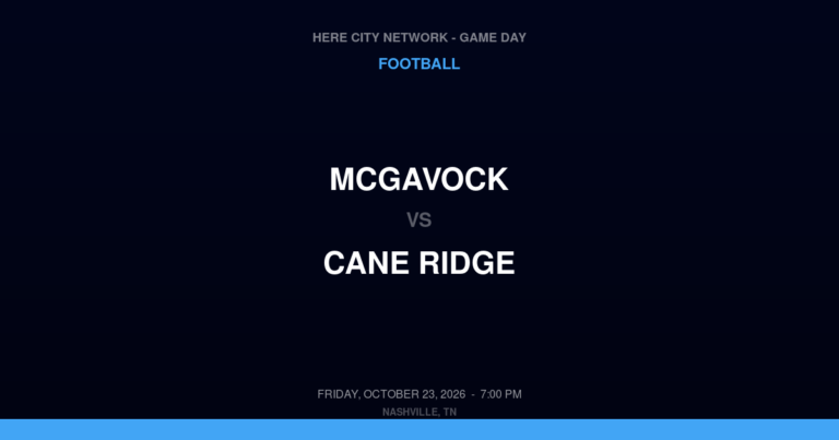 McGavock 6, Cane Ridge 41