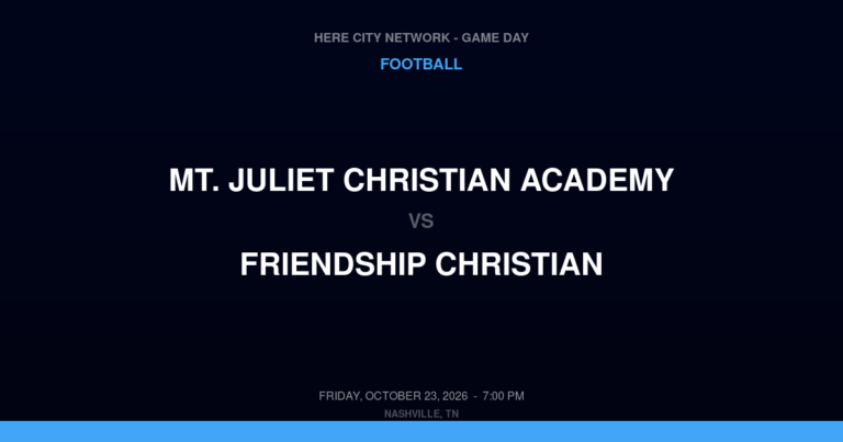 Mt. Juliet Christian Academy 8, Friendship Christian 42