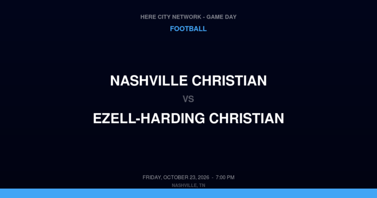 Nashville Christian 40, Ezell-Harding Christian 6