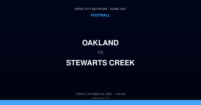 Oakland 42, Stewarts Creek 0