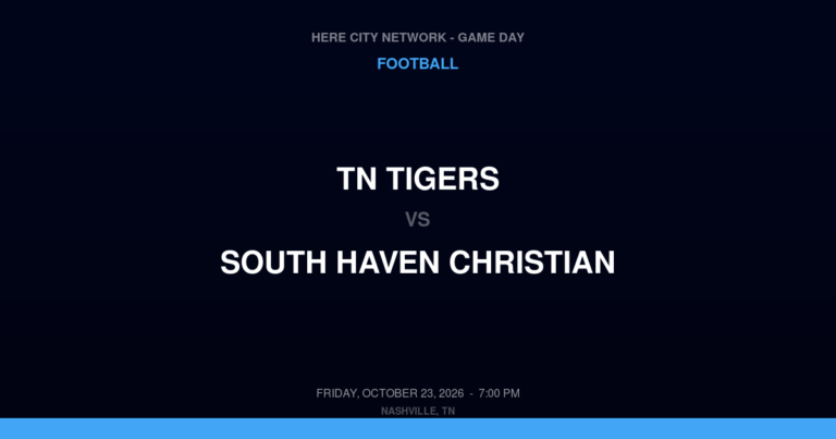 TN Tigers at South Haven Christian