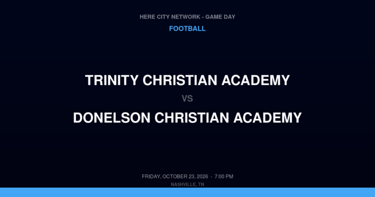 Trinity Christian Academy 26, Donelson Christian Academy 14