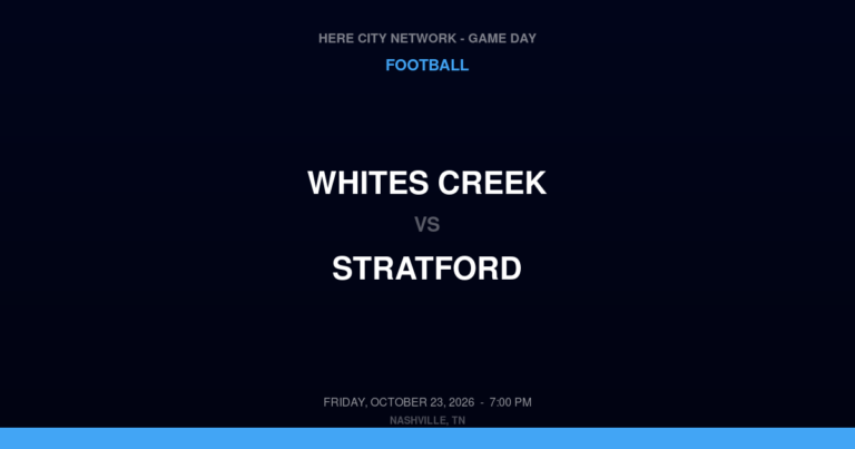 Whites Creek 25, Stratford 0