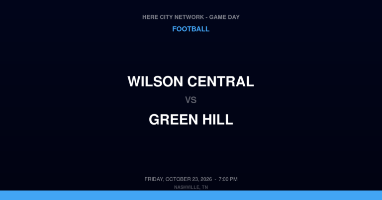 Wilson Central 0, Green Hill 36